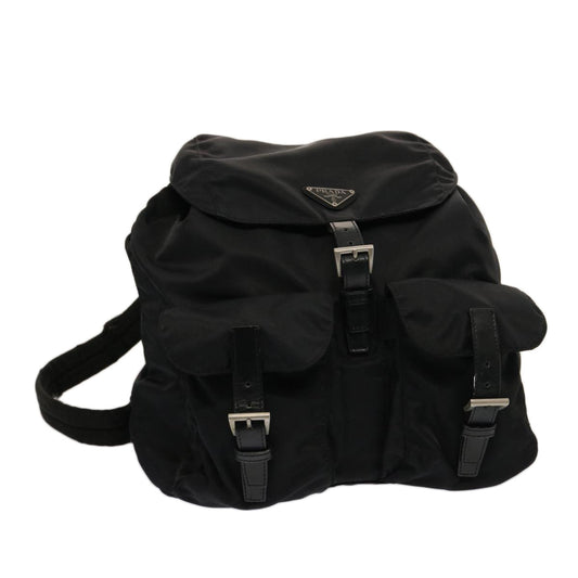 PRADA Backpack Nylon Black  74483