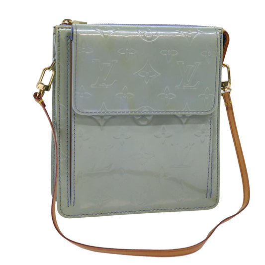 LOUIS VUITTON Monogram Vernis Motto Pouch Lavande M91224 LV 74489