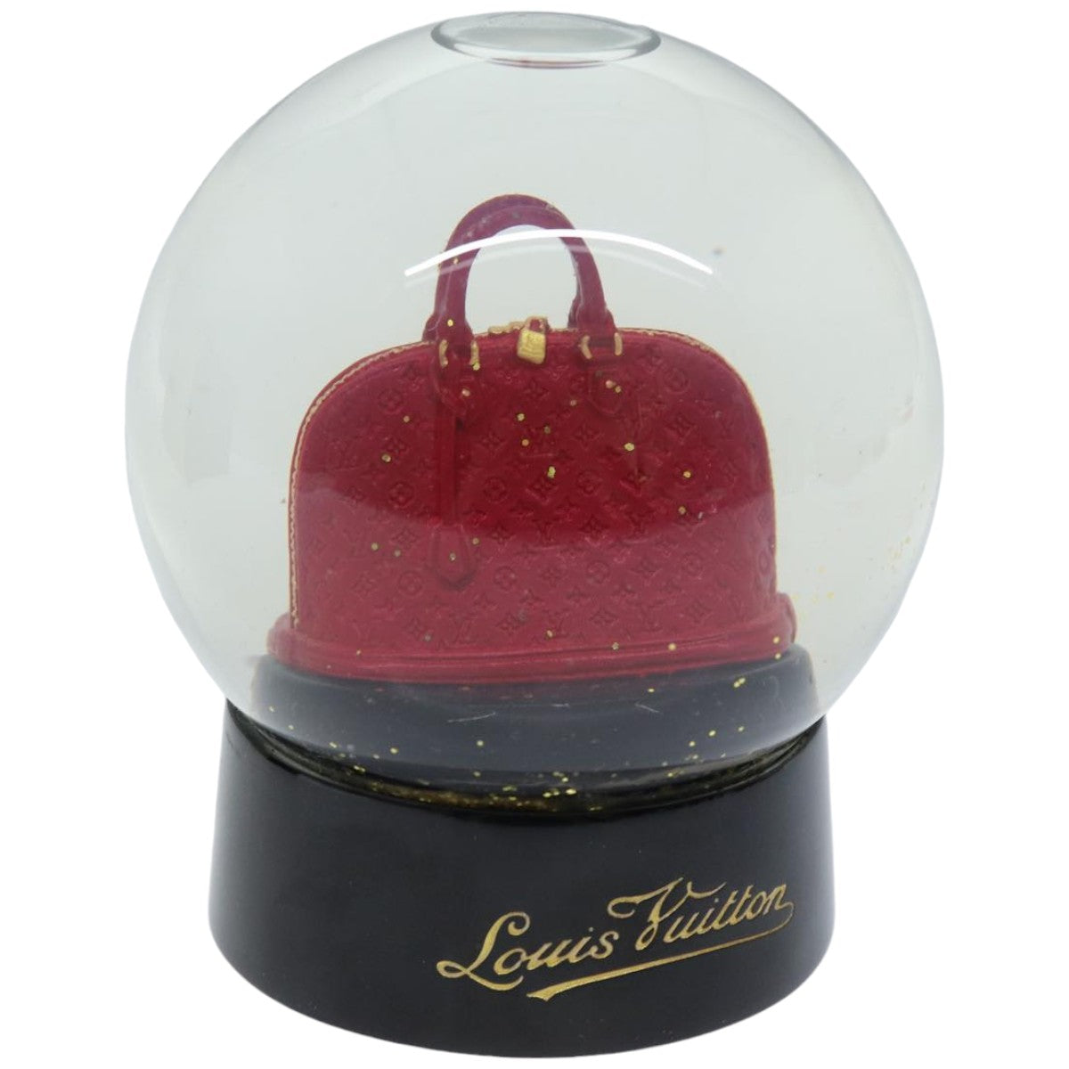 LOUIS VUITTON Snow Globe Alma VIP Limited Clear Red LV 74498