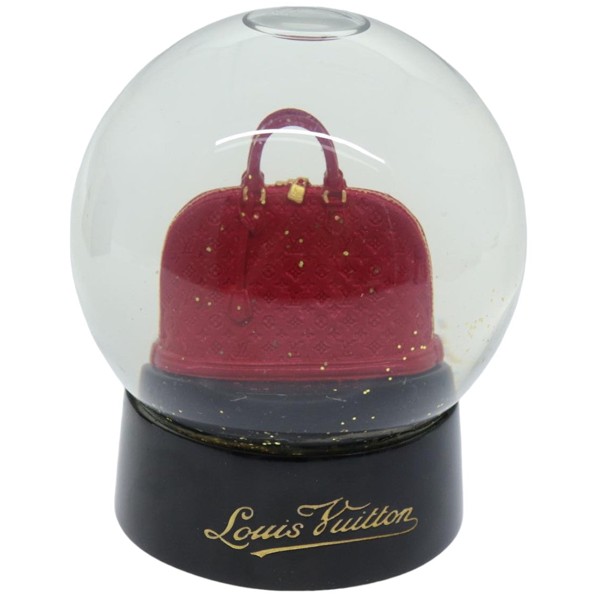 LOUIS VUITTON Snow Globe Alma VIP Limited Clear Red LV 74498