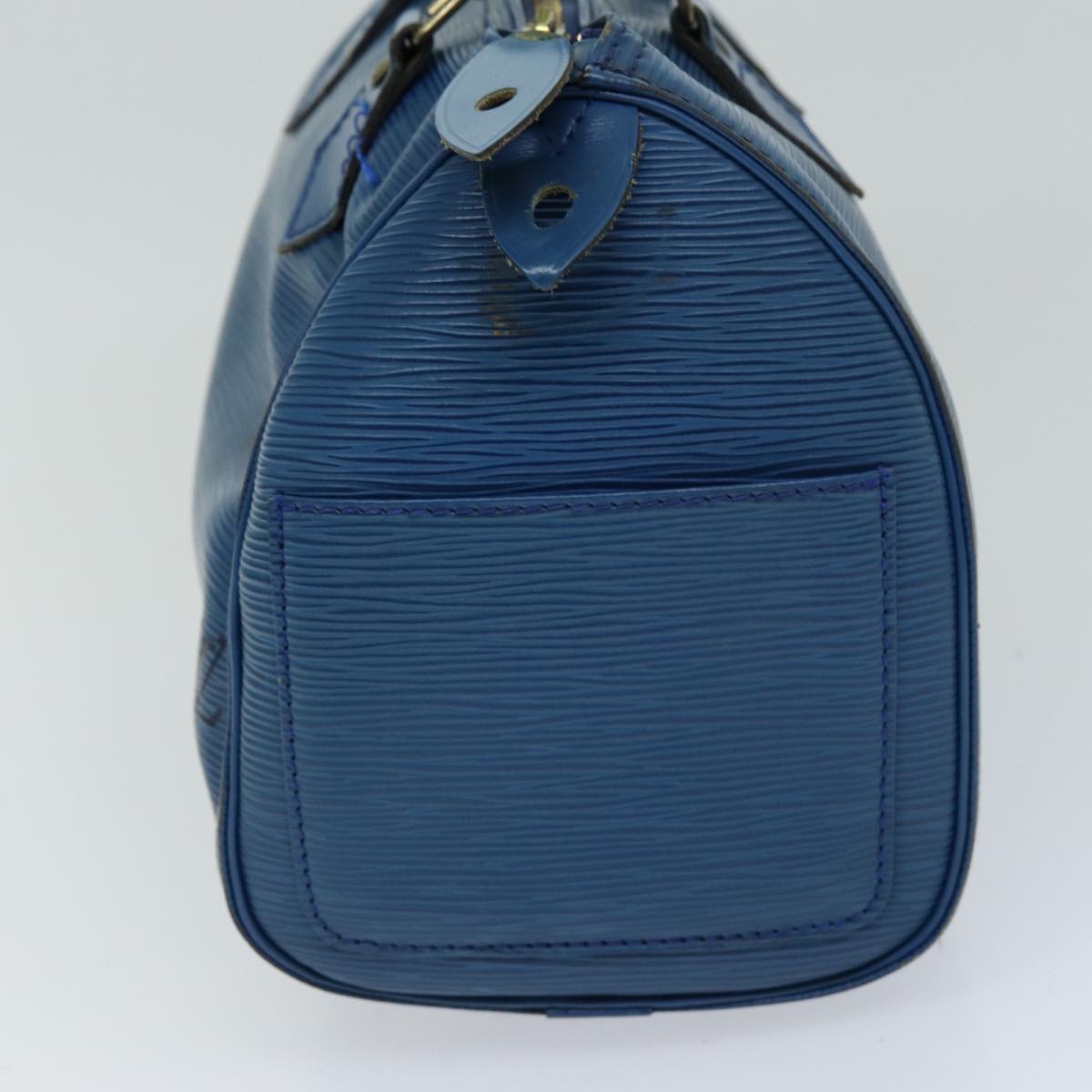 LOUIS VUITTON Epi Speedy 25 Hand Bag Toledo Blue M43015 LV 74506