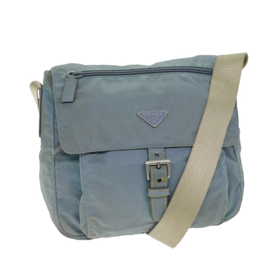 PRADA Shoulder Bag Nylon Light Blue  74535