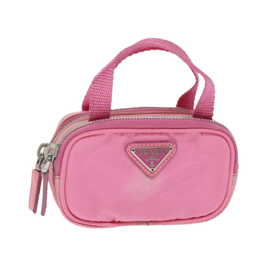 PRADA Hand Bag Nylon Pink  74569