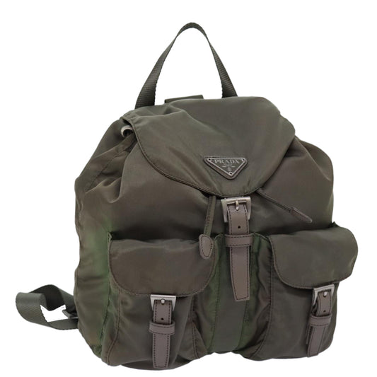 PRADA Backpack Nylon Brown  74574