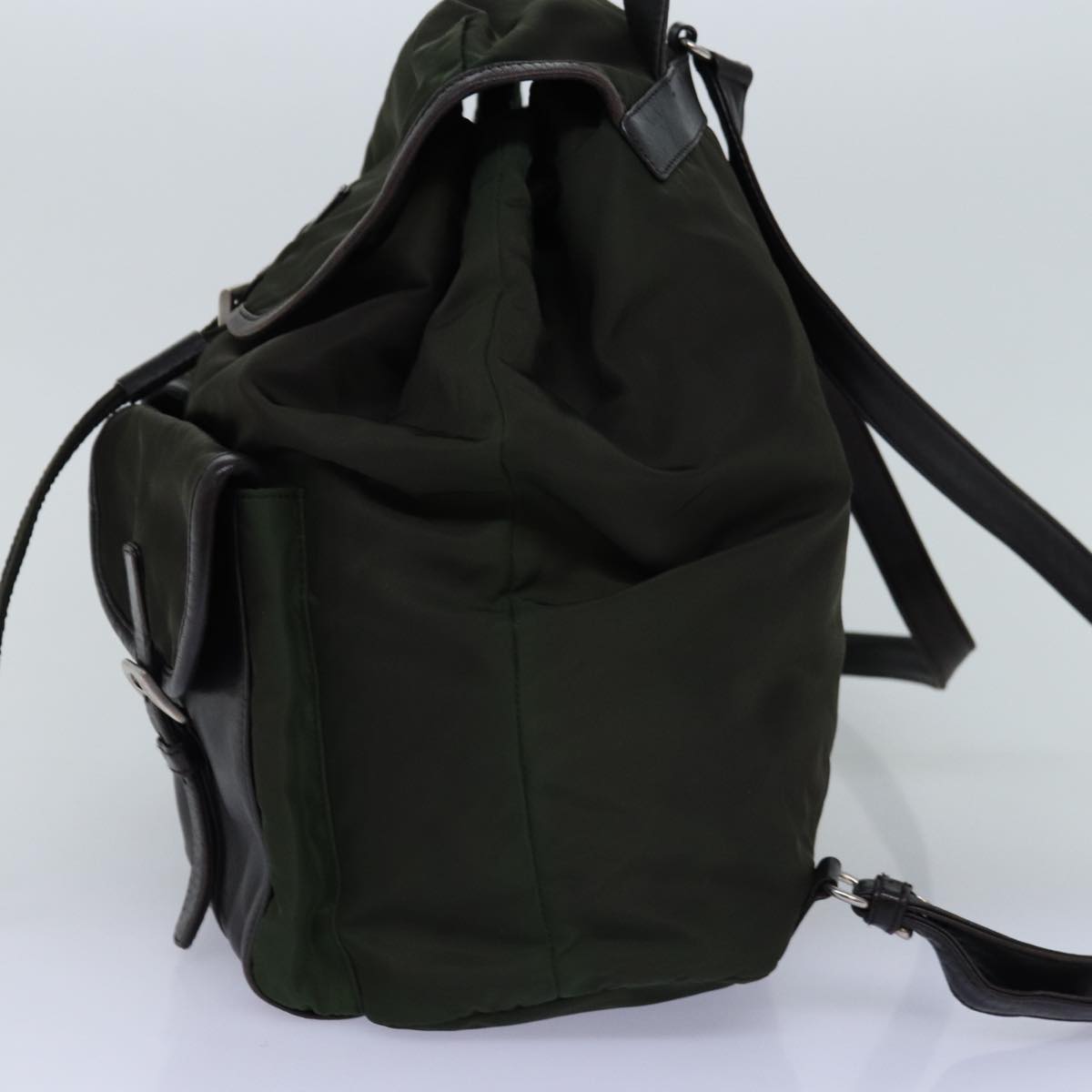 PRADA Backpack Nylon Khaki  74576