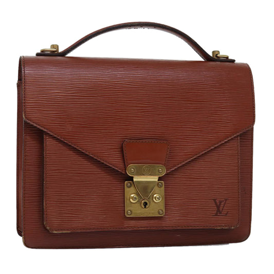 LOUIS VUITTON Epi Monceau Hand Bag Brown M52123 LV 74587