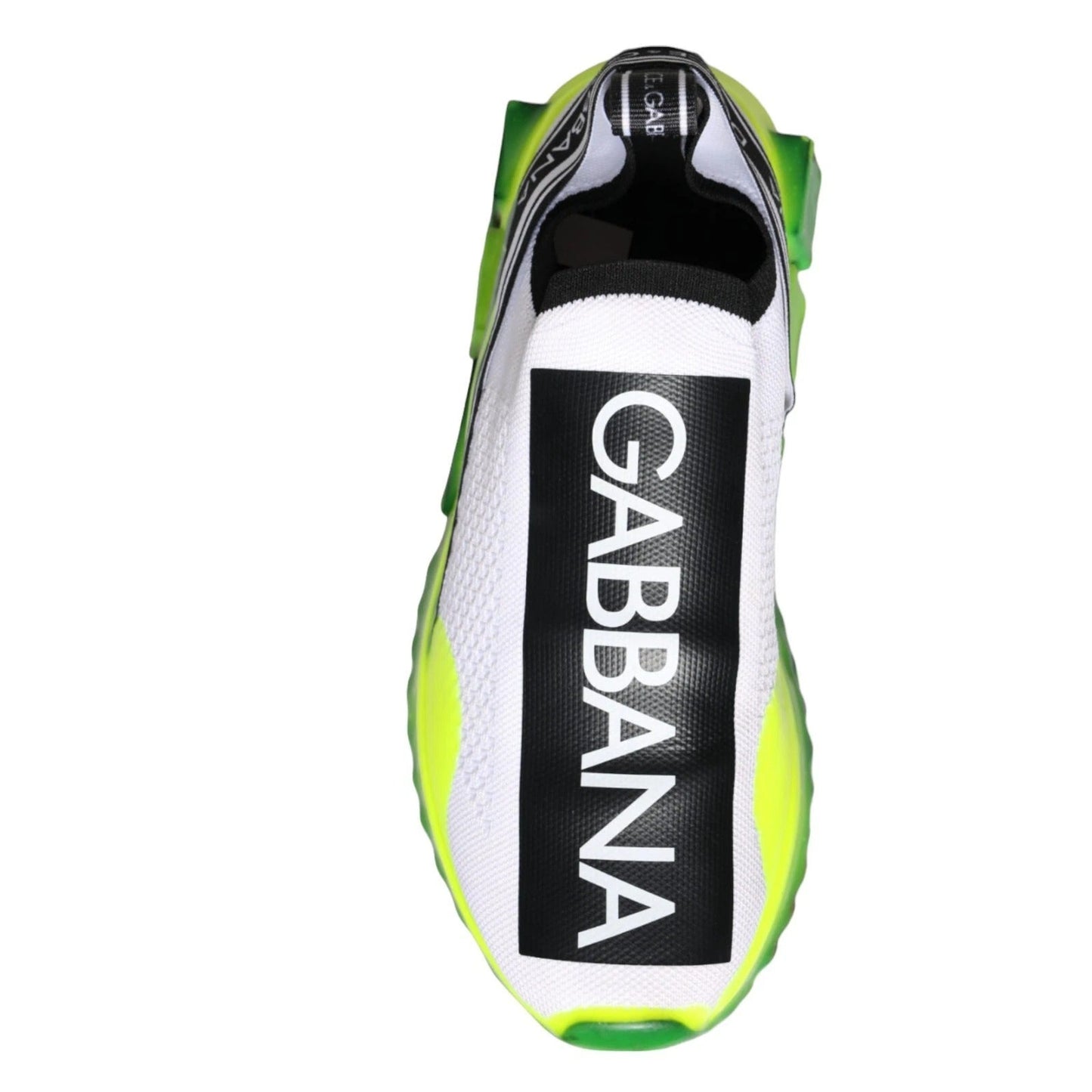 Dolce & Gabbana White Yellow Slip On Sorrento Sneakers Women's Shoes ()