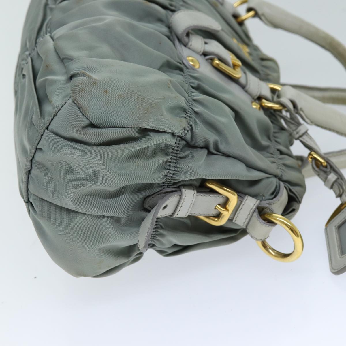 PRADA Hand Bag Nylon 2way Green  74635