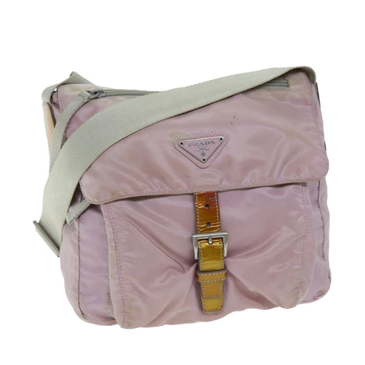 PRADA Shoulder Bag Nylon Pink  74637