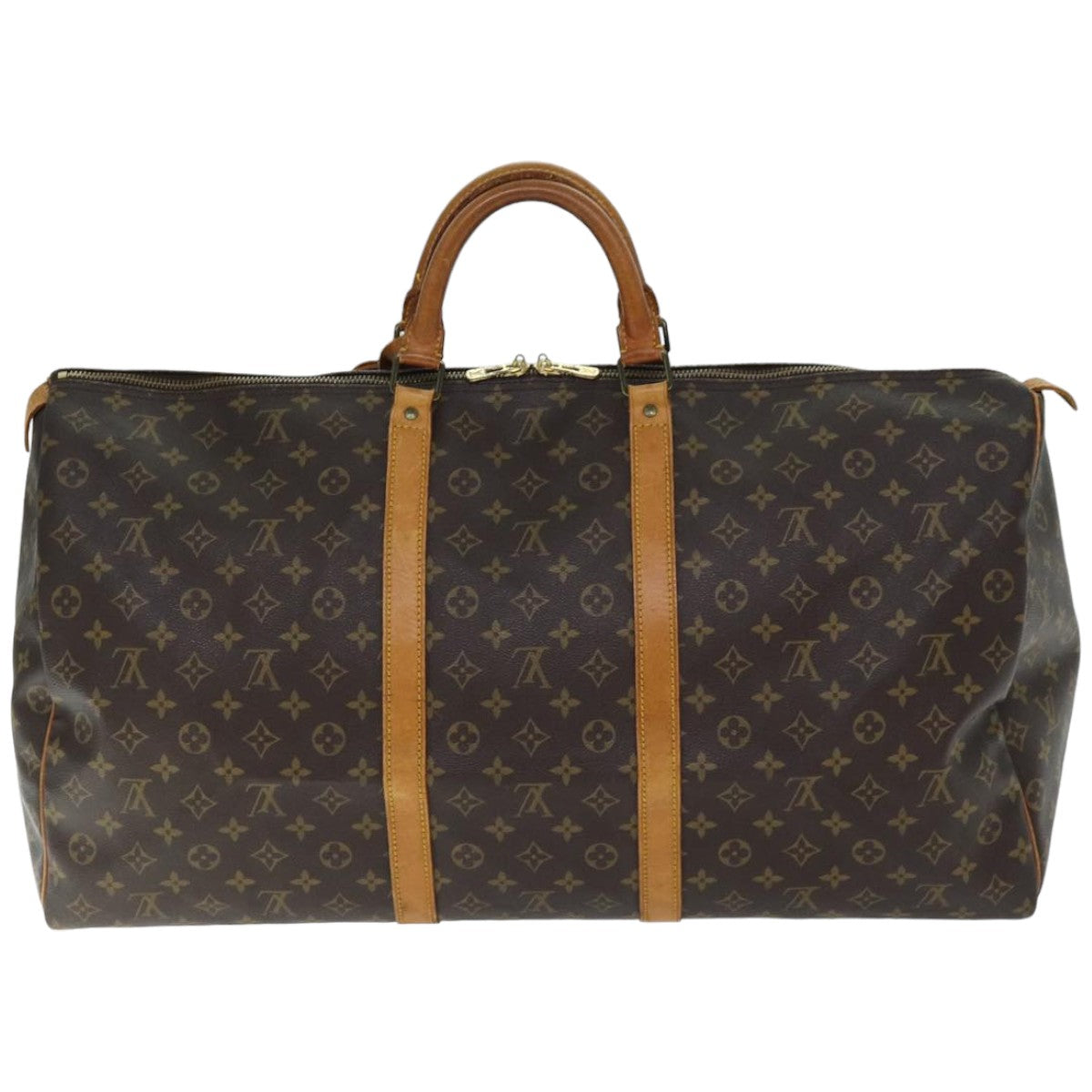 LOUIS VUITTON Monogram Keepall 60 Boston Bag M41422 LV 74725
