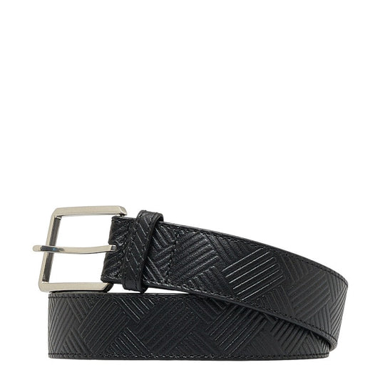 Bottega Veneta  Mens Belt in Leather Black 95/38