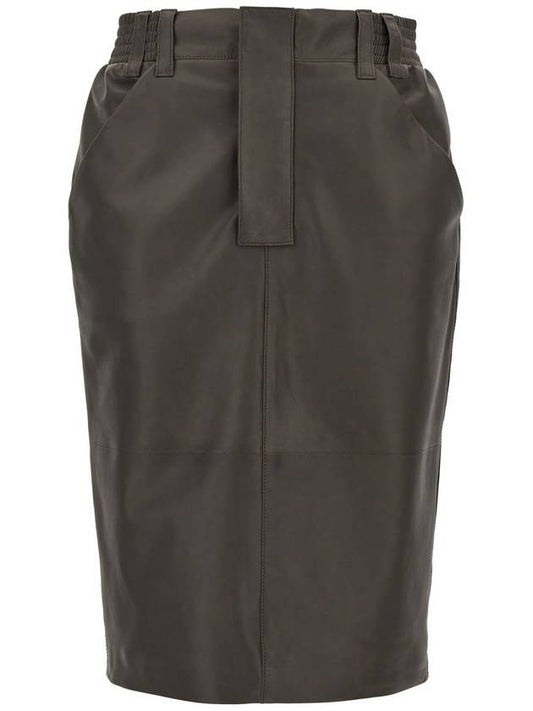 Saint Laurent Saint Laurent Leather Skirt