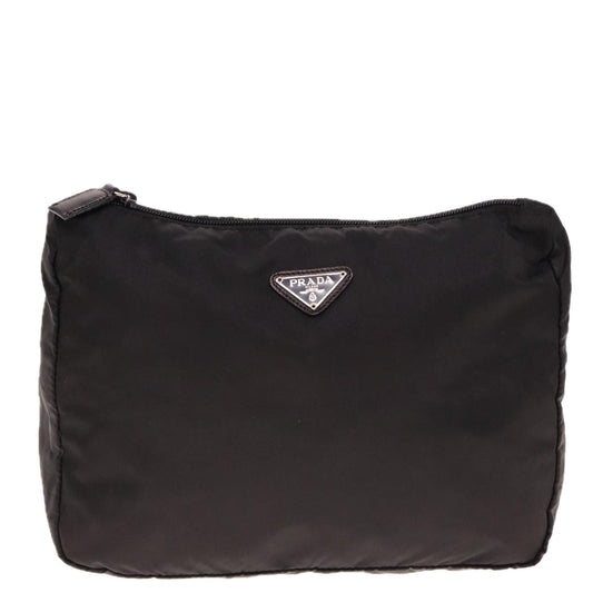 PRADA Pouch Nylon Black  74851