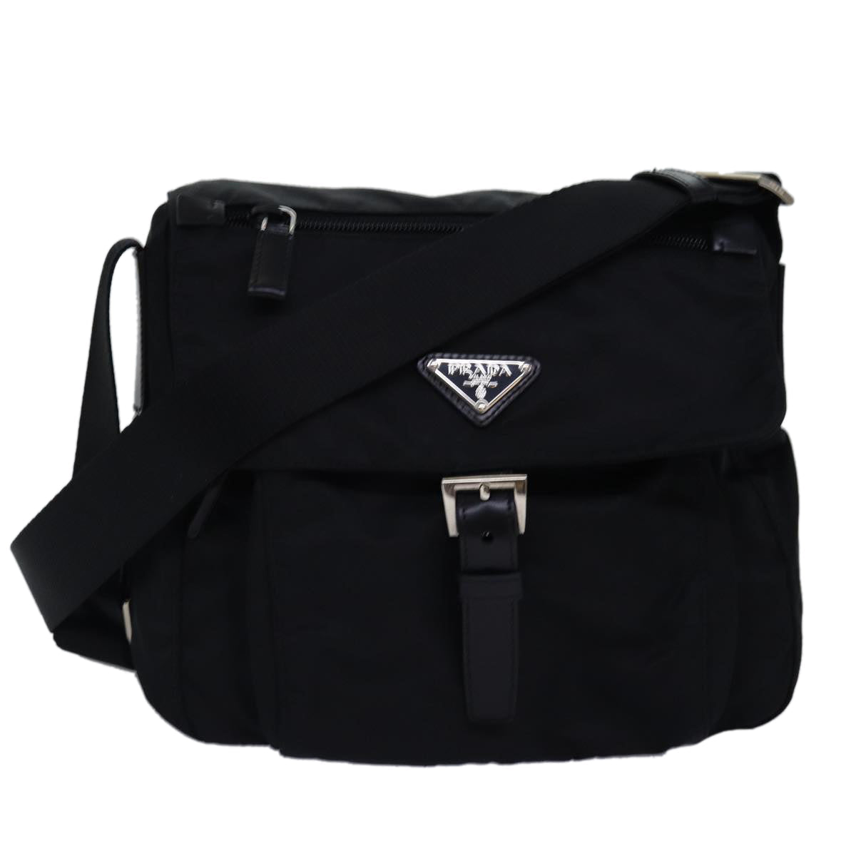 PRADA Shoulder Bag Nylon Black  74855