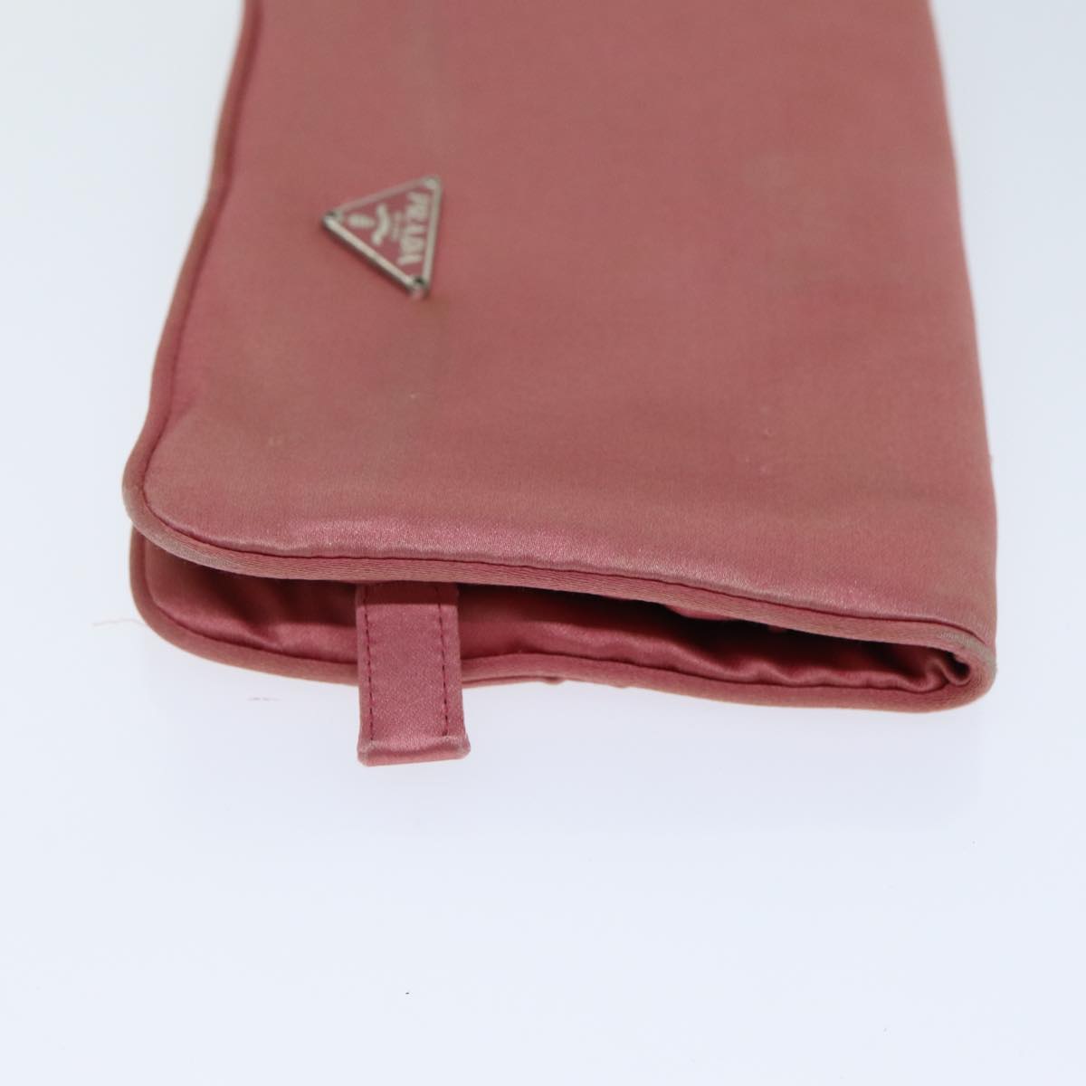 PRADA Pouch Satin Pink  74898