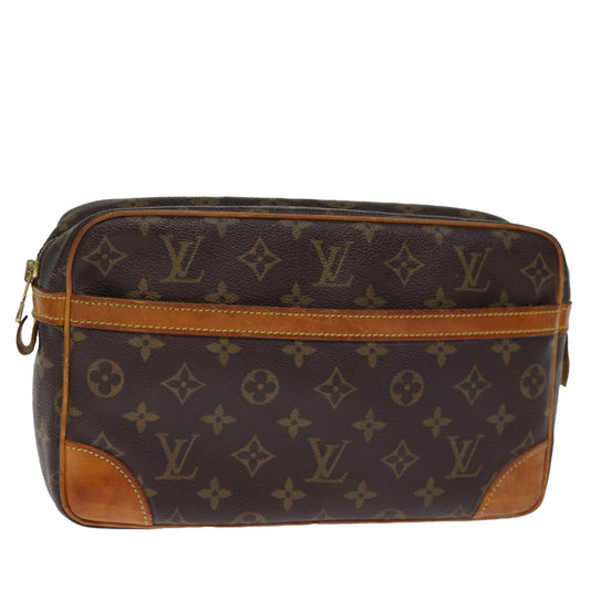 LOUIS VUITTON Monogram Compiegne 28 Clutch Bag M51845 LV 74900