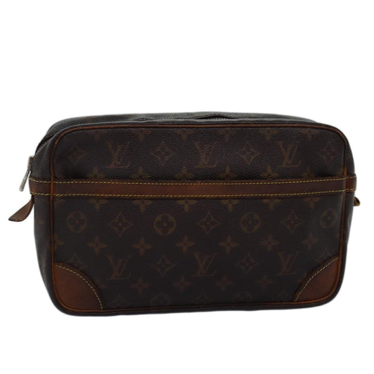 LOUIS VUITTON Monogram Compiegne 28 Clutch Bag M51845 LV 74902