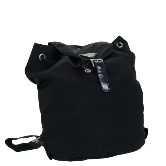 PRADA Backpack Nylon Black  74966