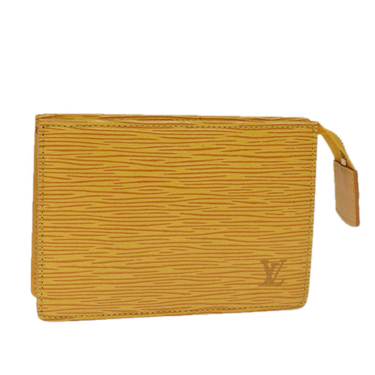 LOUIS VUITTON Epi Poche Toilette 15 Pouch Yellow LV 75004