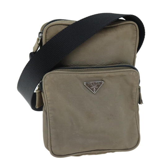 PRADA Shoulder Bag Nylon Beige  75014