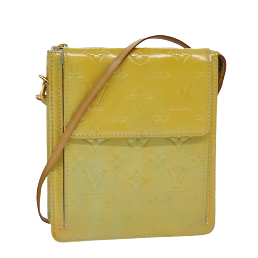 LOUIS VUITTON Monogram Vernis Motto Accessory Pouch Gris M91030 LV 75042