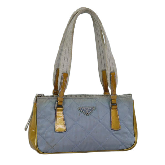 PRADA Shoulder Bag Nylon Light Blue  75049