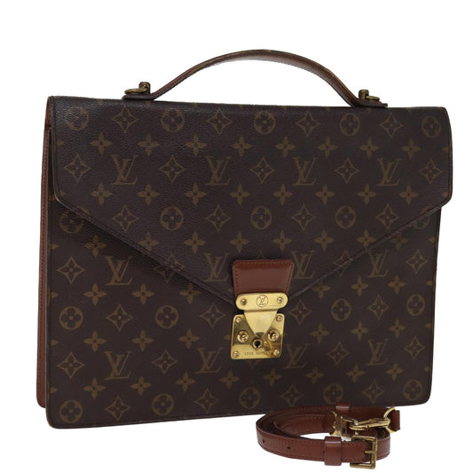 LOUIS VUITTON Monogram Porte Documents Bandouliere Bag M53338 LV 75081