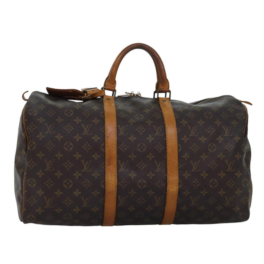 LOUIS VUITTON Monogram Keepall 50 Boston Bag M41426 LV 75089