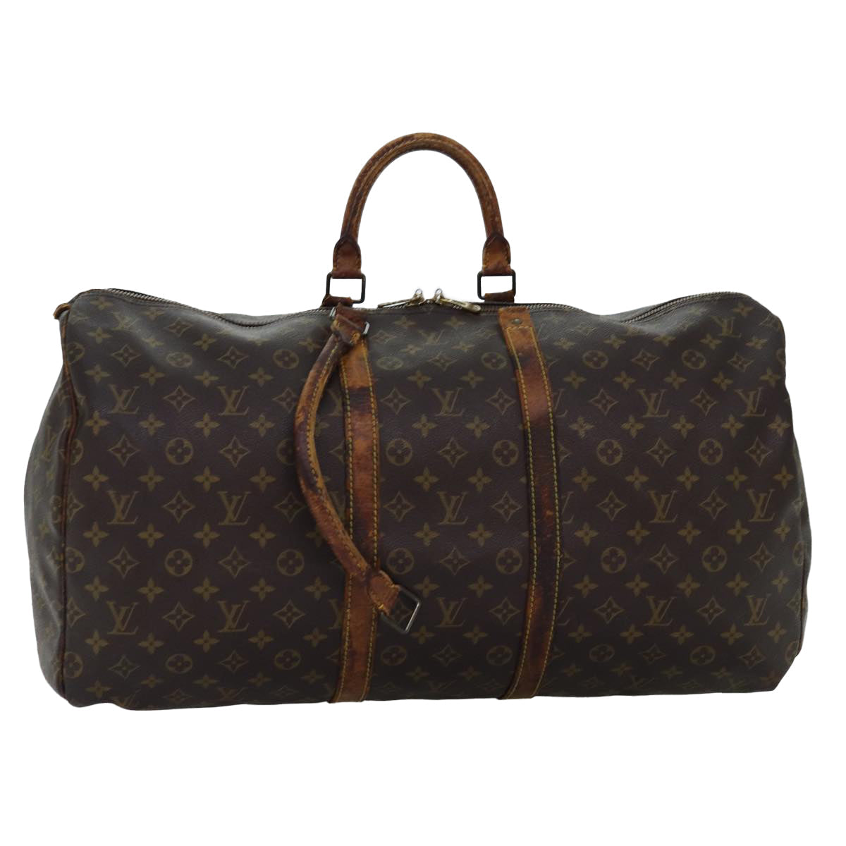 LOUIS VUITTON Monogram Keepall 50 Boston Bag M41426 LV 75091