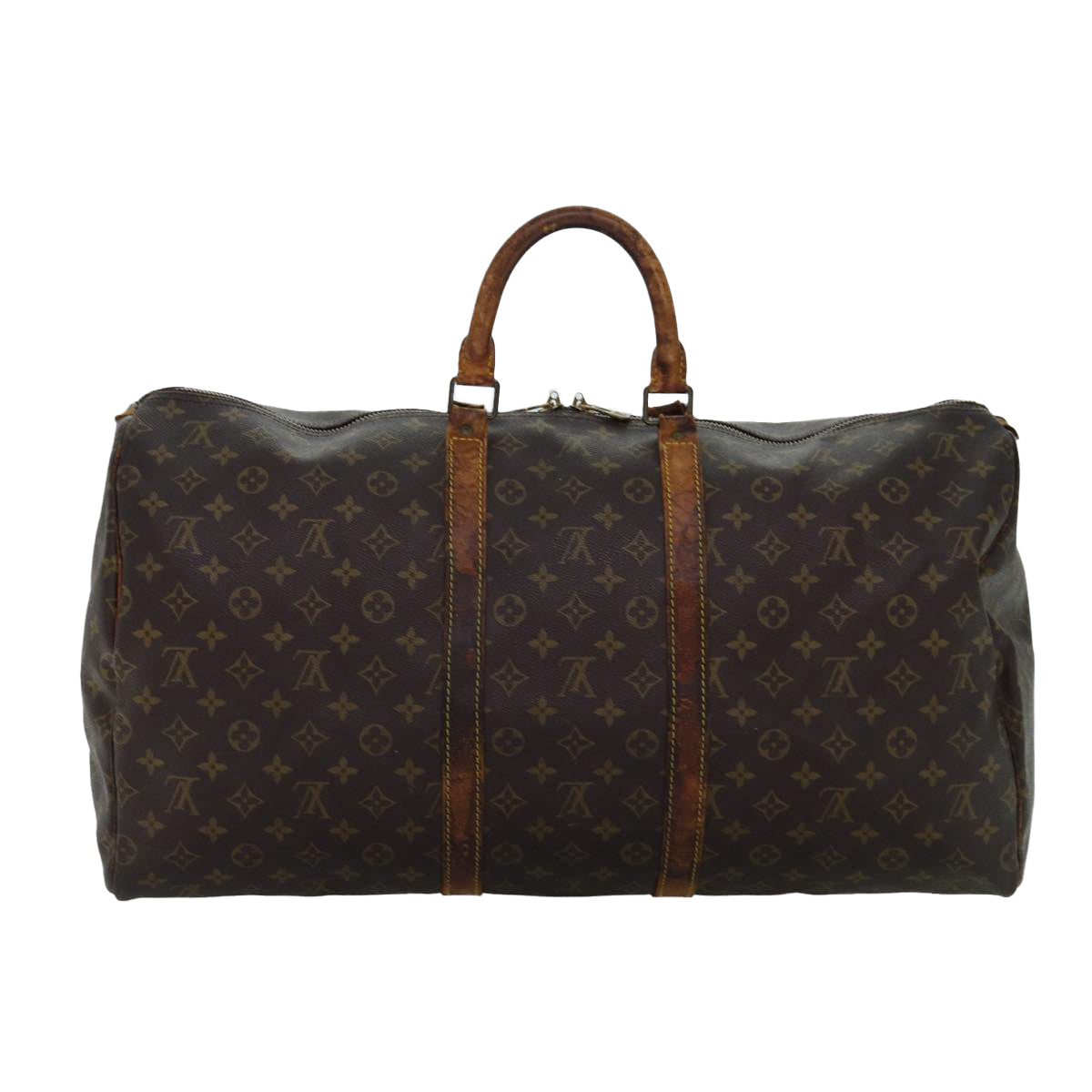 LOUIS VUITTON Monogram Keepall 50 Boston Bag M41426 LV 75091