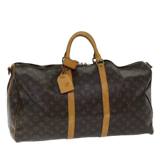 LOUIS VUITTON Monogram Keepall Bandouliere 55 Boston Bag M41414 LV 75092