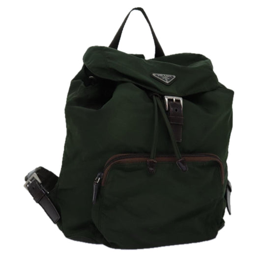 PRADA Backpack Nylon Khaki  75122