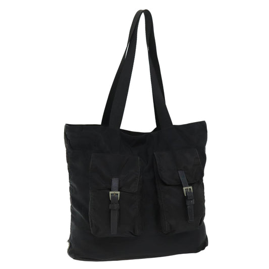 PRADA Tote Bag Nylon Black  75129
