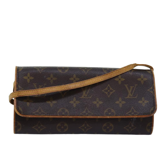 LOUIS VUITTON Monogram Pochette Twin GM Shoulder Bag M51852 LV 75154