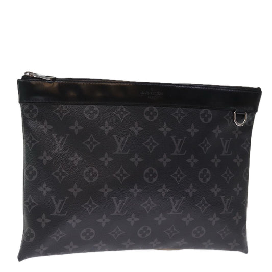 LOUIS VUITTON Monogram Eclipse Pochette Discovery Clutch Bag M62291 75173