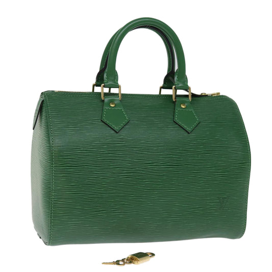 LOUIS VUITTON Epi Speedy 25 Hand Bag Borneo Green M43014 LV 75194A