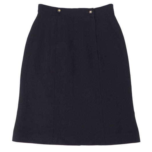Chanel 97P  Knee  Coco Landless Bottoms French Made 40 (M Equivalent) Black T-Shirt  Lord