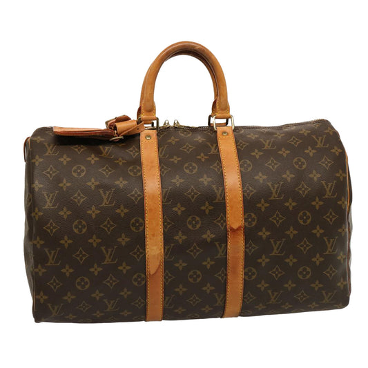 LOUIS VUITTON Monogram Keepall 45 Boston Bag M41428 LV 75201