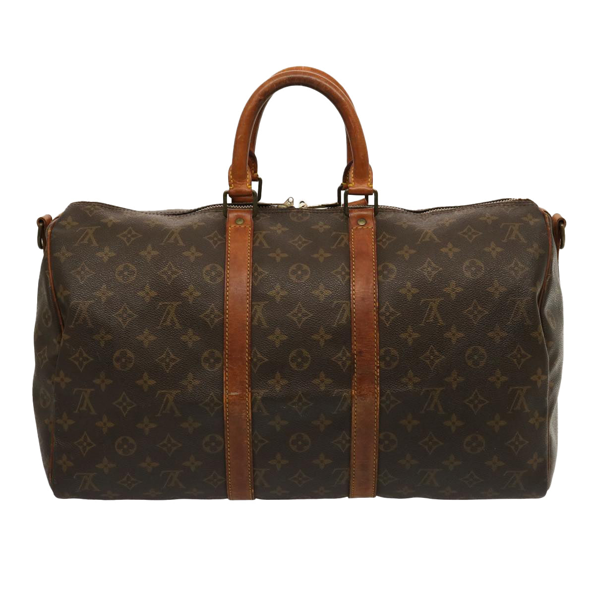 LOUIS VUITTON Monogram Keepall Bandouliere 45 Boston Bag M41418 LV 75202