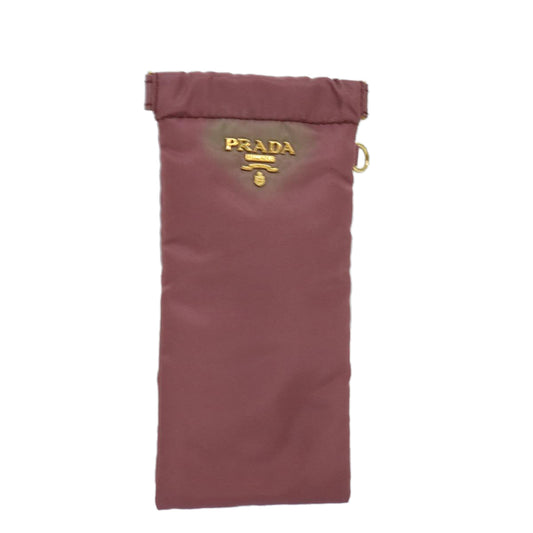 PRADA Glasses Case Nylon Pink  75213