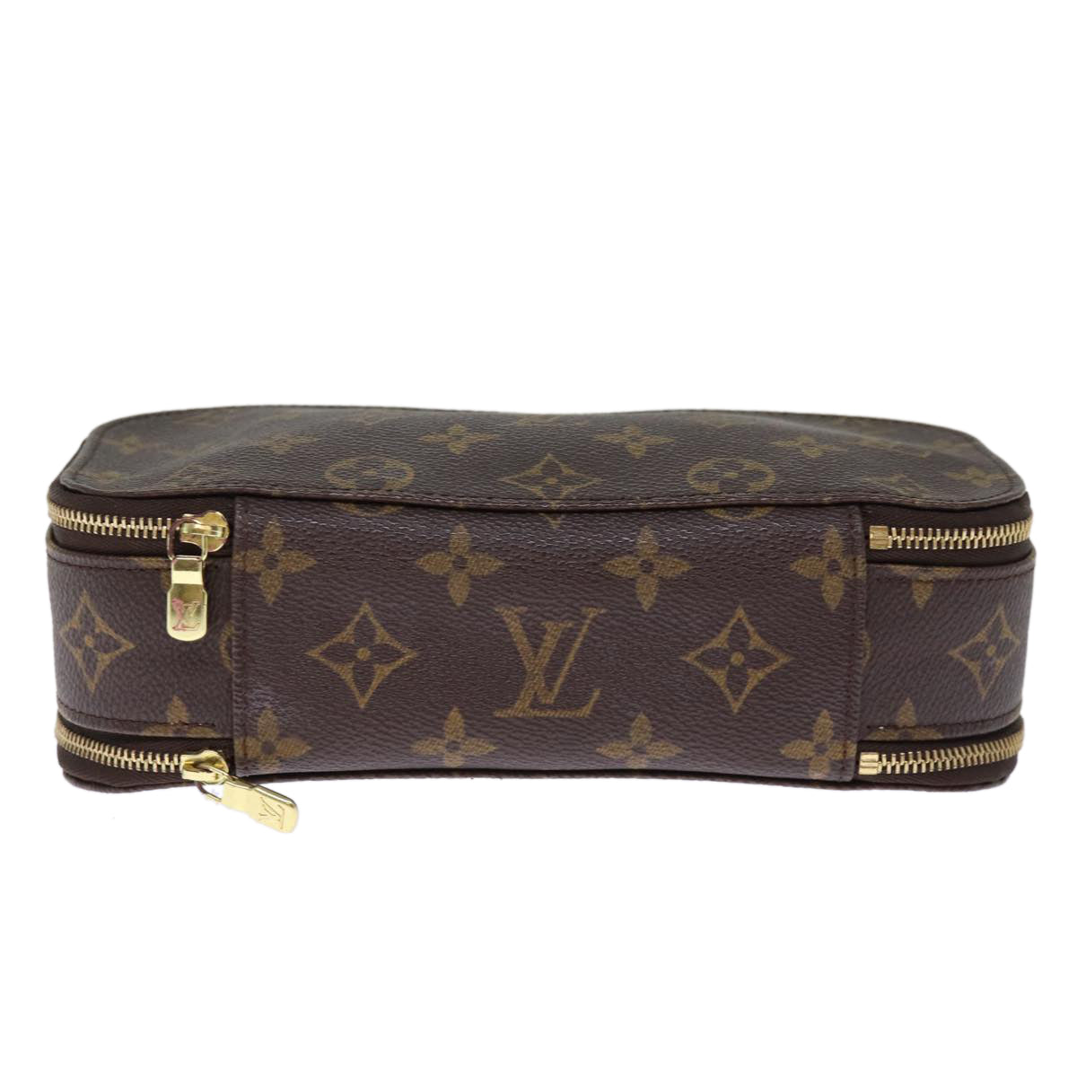 LOUIS VUITTON Monogram Trousse Brush MG Cosmetic Pouch M47505 LV 75252