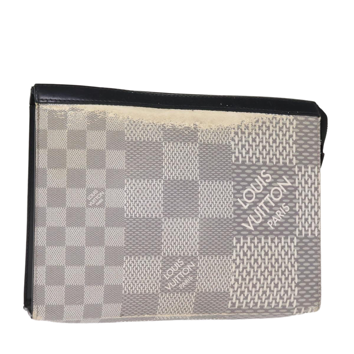 LOUIS VUITTON Damier Graphite 3D Pochette Voyager MM Bag N60443 LV 75261