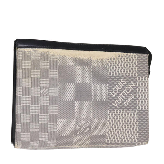 LOUIS VUITTON Damier Graphite 3D Pochette Voyager MM Bag N60443 LV 75261
