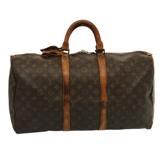 LOUIS VUITTON Monogram Keepall 50 Boston Bag M41426 LV 75299