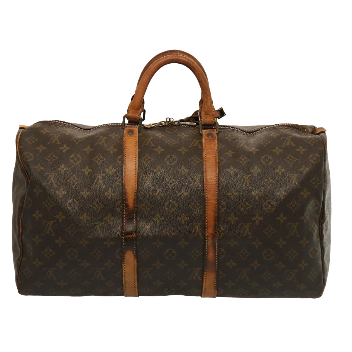 LOUIS VUITTON Monogram Keepall 50 Boston Bag M41426 LV 75299