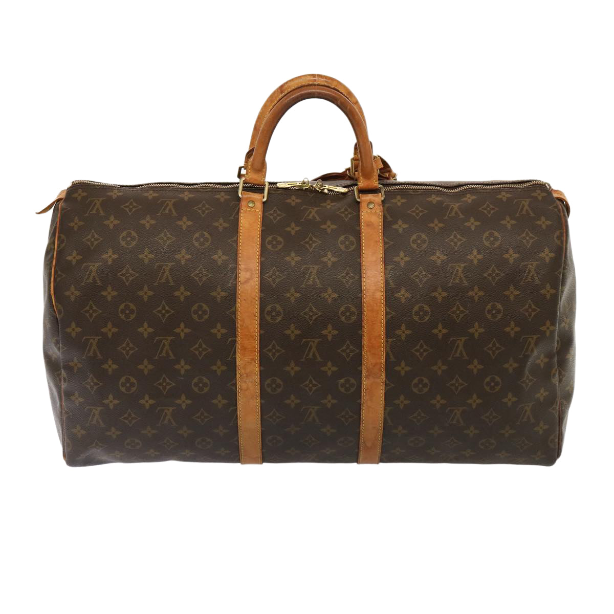 LOUIS VUITTON Monogram Keepall 55 Boston Bag M41424 LV 75300