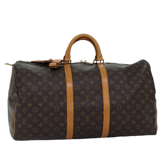 LOUIS VUITTON Monogram Keepall 55 Boston Bag M41424 LV 75301