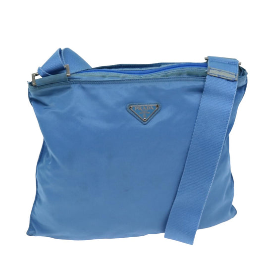 PRADA Shoulder Bag Nylon Light Blue  75330