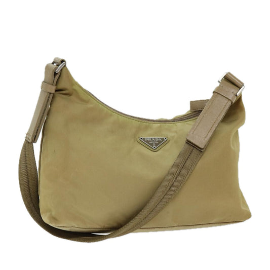 PRADA Shoulder Bag Nylon Beige  75331