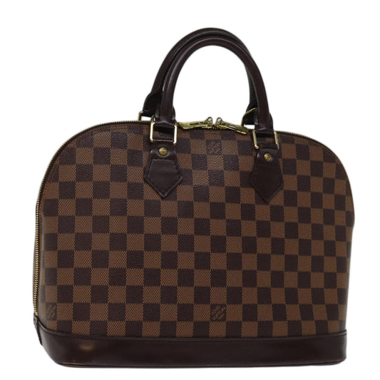 LOUIS VUITTON Damier Ebene Alma Hand Bag N51131 LV 75381